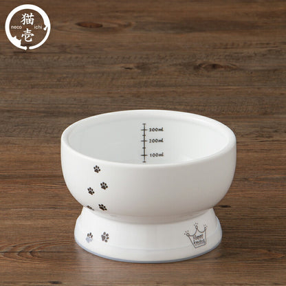 猫壱 猫用 脚付ウォーターボウル レギュラー 猫柄 食器 猫用食器 ボウル 水飲み 水やり 給水器 ペット ペット用食器