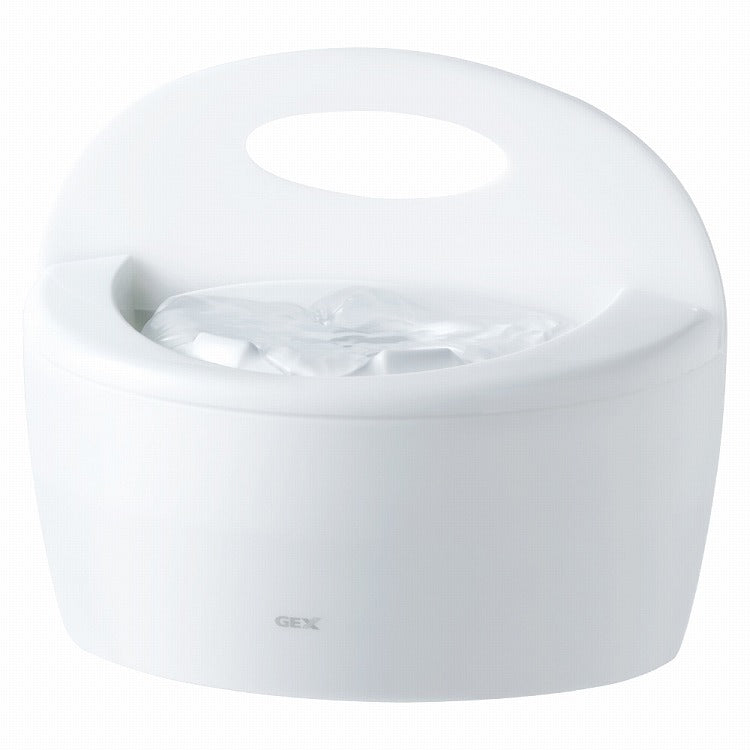 ジェックス ピュアクリスタル フィット 900mL ホワイト 壁にぴったり 犬用 猫用 ペット用給水器 給水機 水飲み器 水飲み 自動 給水器 USB 静音 静か ペット用 犬 猫 GEX