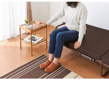 高反発ウレタン入り 折りたたみベッド シングル 幅94cm ベッド 折り畳みベッド 折りたたみ コンパクト リクライニング (代引不可)