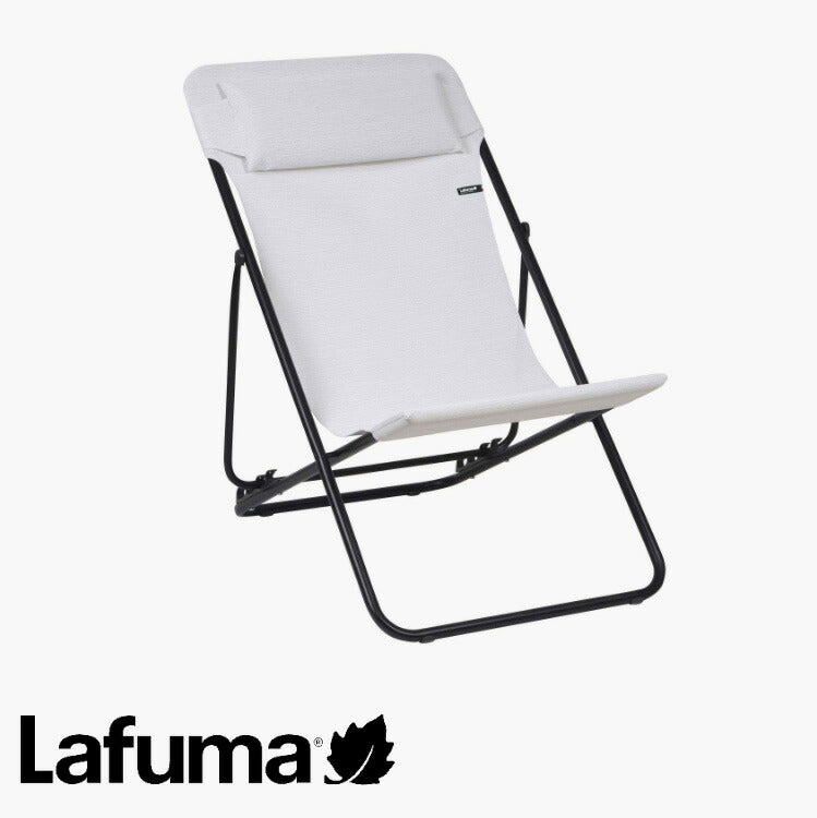 【正規販売店】 【5年保証】 Lafuma ラフマ デッキチェア MAXI TRANSAT PLUSチェア マックストランサットプラスチェア LFM1848 ホワイト フランス製 折りたたみ アウトドア ソロ キャンプ おしゃれ(代引不可)