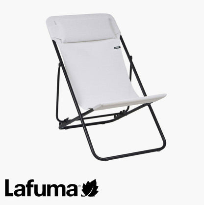 【正規販売店】 【5年保証】 Lafuma ラフマ デッキチェア MAXI TRANSAT PLUSチェア マックストランサットプラスチェア LFM1848 ホワイト フランス製 折りたたみ アウトドア ソロ キャンプ おしゃれ(代引不可)