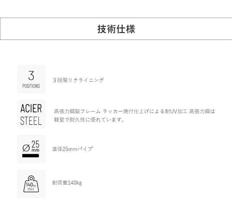 【5%OFF】Lafuma デッキチェア TRANSABED AIR COMFORT LFM2865 高さ3段階調整 フランス製 折りたたみ可能 アウトドア(代引不可)