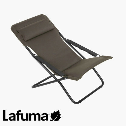 【5%OFF】Lafuma デッキチェア TRANSABED AIR COMFORT LFM2865 高さ3段階調整 フランス製 折りたたみ可能 アウトドア(代引不可)