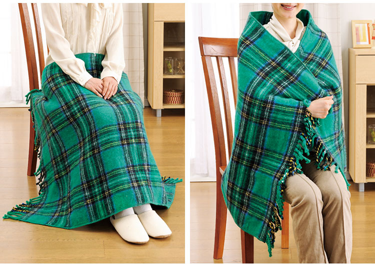 椙山紡織 日本製 電気毛布 電気ひざ掛け 選べる6色 NA-052H かわいいポカポカ電気ひざ掛け毛布 ひざ掛け ひざかけ 毛布 ブランケット(代引不可)