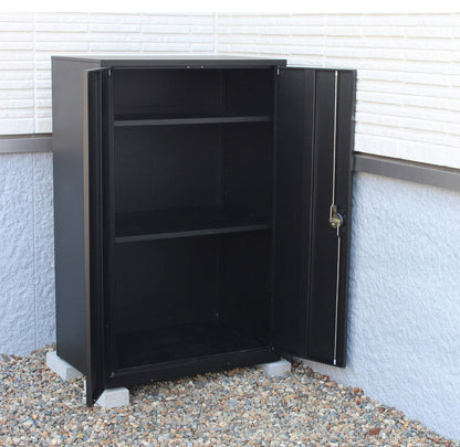【1000円OFF】APET両扉式収納庫 大 収納庫 屋外 スチール ロック機能付き 両開き ロッカー キャビネット 収納家具 屋外収納庫 ラック 屋外物置 扉付き 倉庫 物置き スチール収納庫(代引不可)