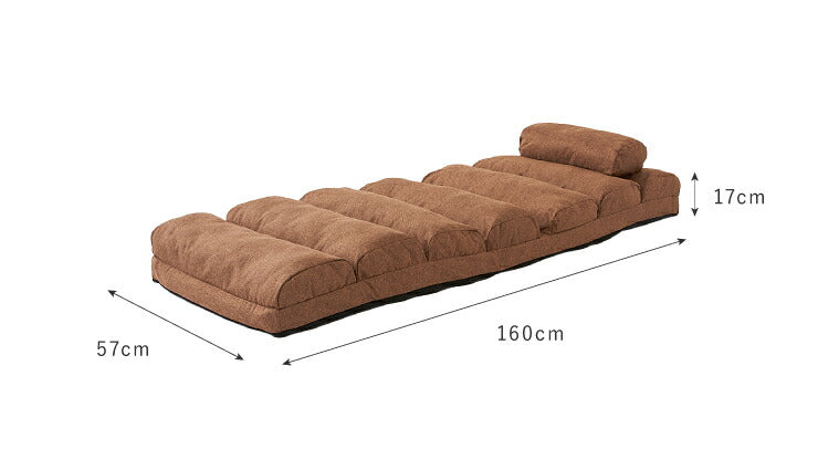 ふかふかごろ寝座椅子 座椅子 座いす リクライニング ごろ寝マット ごろ寝クッション ハイバック チェア 1人掛け 一人用(代引不可)