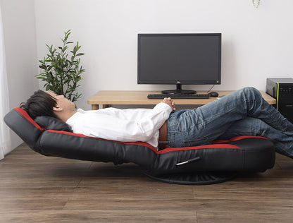 座椅子 超ハイバック回転座椅子 座面幅61.5cm 360度回転 クッション付き スーパーハイバック レバー式 無段階 リクライニング ヘッドギア ハイバック 折り畳み 1人掛け メッシュ ポケットコイル(代引不可)