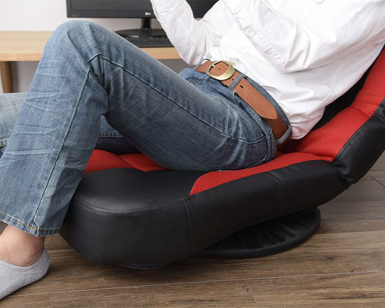 座椅子 超ハイバック回転座椅子 座面幅61.5cm 360度回転 クッション付き スーパーハイバック レバー式 無段階 リクライニング ヘッドギア ハイバック 折り畳み 1人掛け メッシュ ポケットコイル(代引不可)