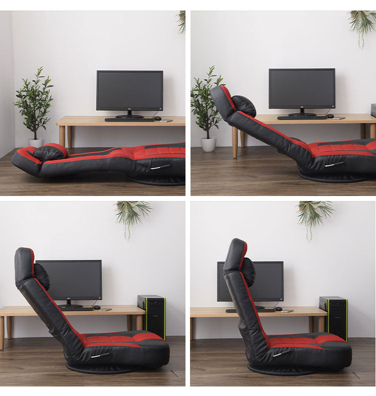 座椅子 超ハイバック回転座椅子 座面幅61.5cm 360度回転 クッション付き スーパーハイバック レバー式 無段階 リクライニング ヘッドギア ハイバック 折り畳み 1人掛け メッシュ ポケットコイル(代引不可)