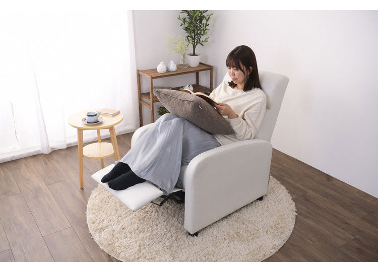 リクライニングチェア フットレスト付き クッション付き 一人用 ソファ リクライニングソファ 一人用ソファ ソファー リクライニングソファー リラックスチェア(代引不可)