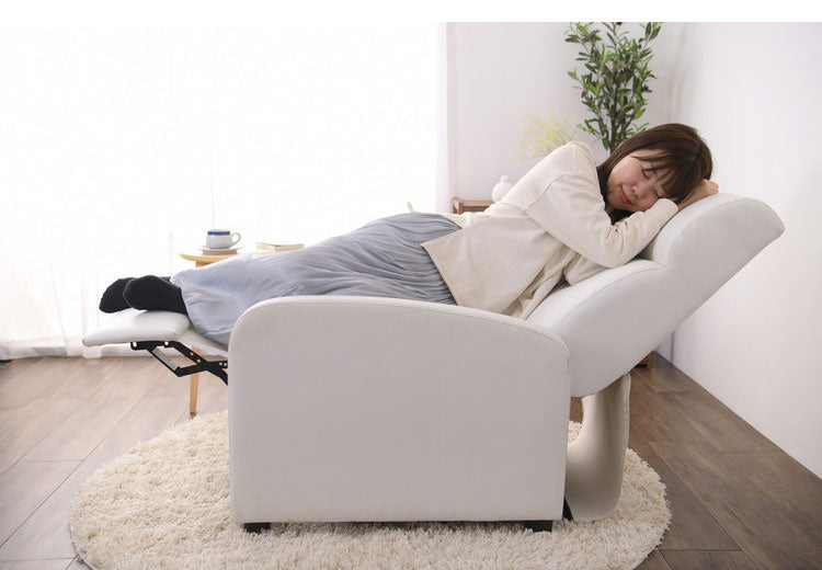 リクライニングチェア フットレスト付き クッション付き 一人用 ソファ リクライニングソファ 一人用ソファ ソファー リクライニングソファー リラックスチェア(代引不可)