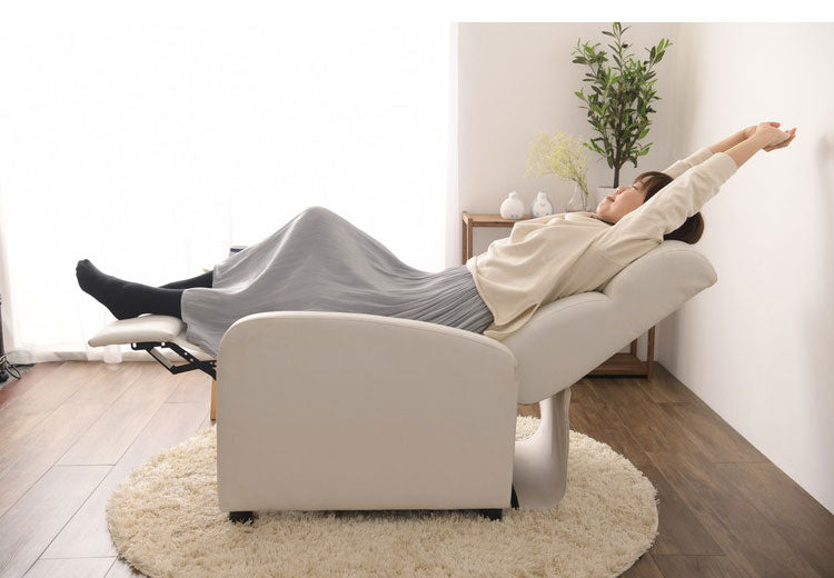 リクライニングチェア フットレスト付き クッション付き 一人用 ソファ リクライニングソファ 一人用ソファ ソファー リクライニングソファー リラックスチェア(代引不可)