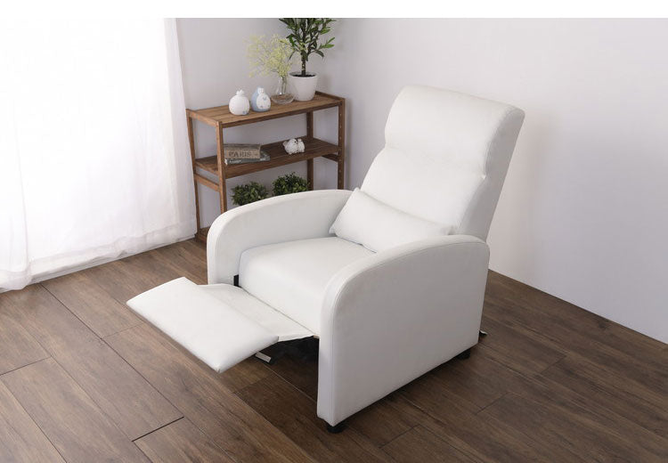 リクライニングチェア フットレスト付き クッション付き 一人用 ソファ リクライニングソファ 一人用ソファ ソファー リクライニングソファー リラックスチェア(代引不可)