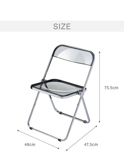 クリアチェア SYRUP シロップ クリア素材 フォールディングチェア スケルトンチェア スケルトン素材 折りたたみチェア 折り畳み椅子 デスクチェア 折り畳み(代引不可)