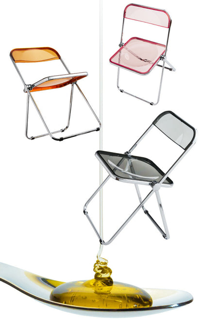 クリアチェア SYRUP シロップ クリア素材 フォールディングチェア スケルトンチェア スケルトン素材 折りたたみチェア 折り畳み椅子 デスクチェア 折り畳み(代引不可)