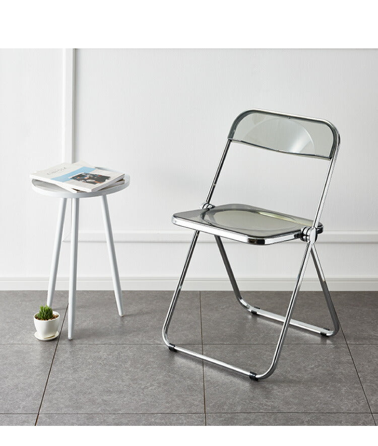 クリアチェア SYRUP シロップ クリア素材 フォールディングチェア スケルトンチェア スケルトン素材 折りたたみチェア 折り畳み椅子 デスクチェア 折り畳み(代引不可)