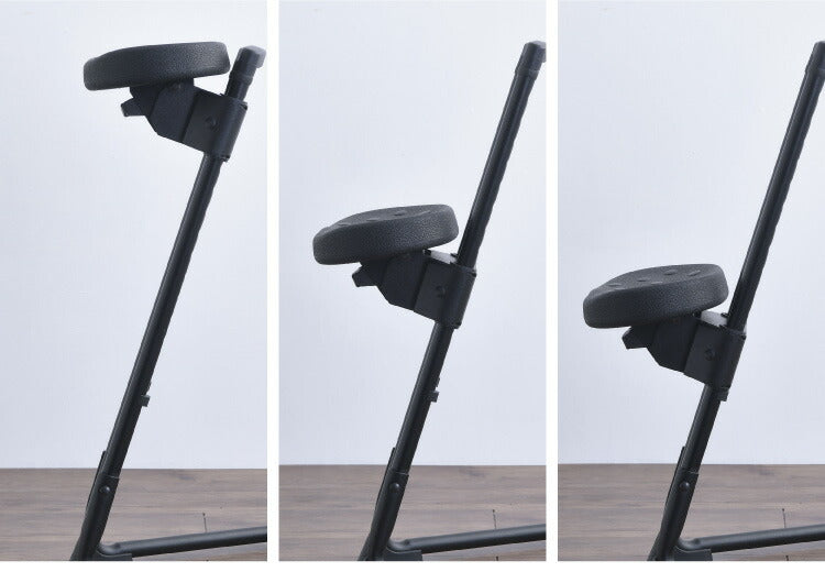 スタンディングワークサポートチェア 高さ11段階調整 ワーキングチェア ハイチェア 座面角度調整 高さ調整 安定 デスクワーク 椅子 ワーキングチェア 立ち仕事 高さ調整(代引不可)