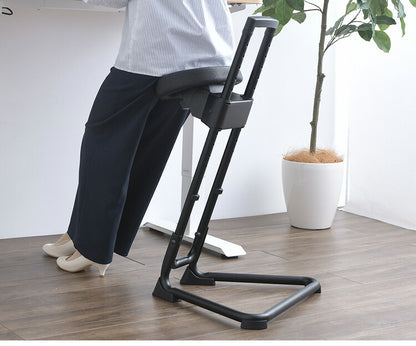 スタンディングワークサポートチェア 高さ11段階調整 ワーキングチェア ハイチェア 座面角度調整 高さ調整 安定 デスクワーク 椅子 ワーキングチェア 立ち仕事 高さ調整(代引不可)