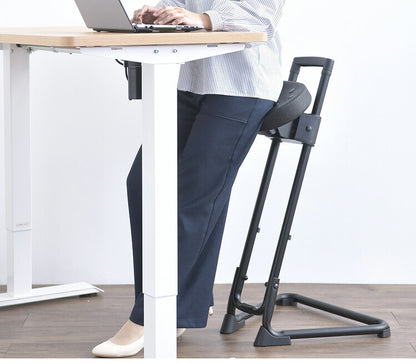 スタンディングワークサポートチェア 高さ11段階調整 ワーキングチェア ハイチェア 座面角度調整 高さ調整 安定 デスクワーク 椅子 ワーキングチェア 立ち仕事 高さ調整(代引不可)