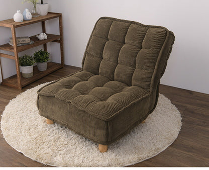 パーソナルソファ 1人用 ソファ コーデュロイ ポケットコイル入り 4段階リクライニング リクライニングソファ 背もたれ 極厚座面 フロアソファ コーデロイ(代引不可)