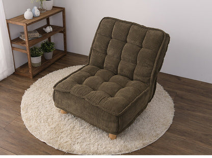 パーソナルソファ 1人用 ソファ コーデュロイ ポケットコイル入り 4段階リクライニング リクライニングソファ 背もたれ 極厚座面 フロアソファ コーデロイ(代引不可)