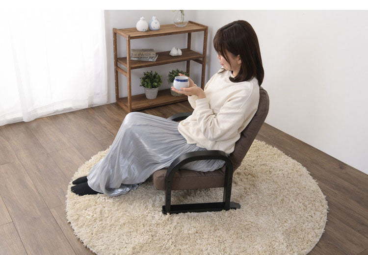 立ち座りサポートチェア 高座椅子 座椅子 いす イス チェア 椅子 チェアー 立ち座り補助 介護椅子 ポケット付き 座敷椅子 ローチェア 手すり付き 高齢者 座椅子生活(代引不可)