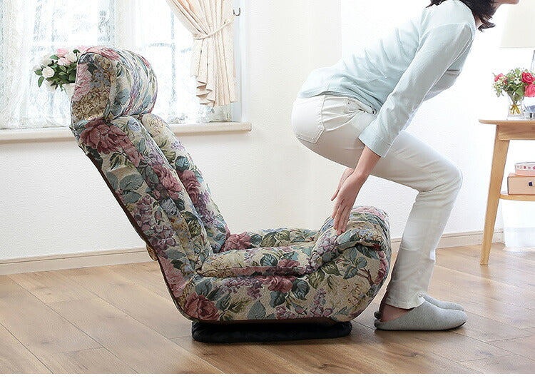 極厚座面の回転座椅子・ゴブラン(代引不可)