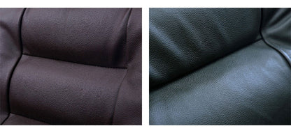 本革肘掛けポケット付き回転座椅子 座椅子 回転座椅子 リクライニング 回転式 肘 チェア チェアー いす イス 椅子 リビング 折りたたみイス 高座椅子 パーソナルチェア(代引不可)