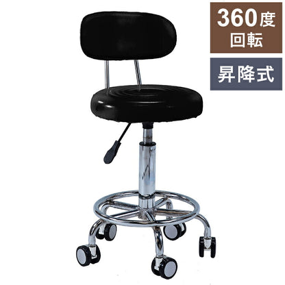 キャスター付きガス圧キッチンスツール カウンタースツール キッチンスツール カウンターチェア チェア チェアー いす イス 椅子 キッチンチェア ワークスツール(代引不可)