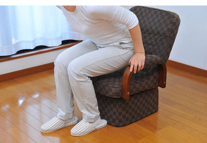 デスクこたつ用リクライニング回転高座椅子 こたつ用 デスクこたつ用 リクライニングチェア チェア 回転座椅子 高座椅子 回転式 リクライニングチェアー こたつ用チェア(代引不可)