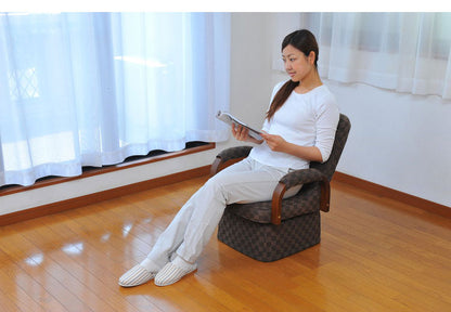 デスクこたつ用リクライニング回転高座椅子 こたつ用 デスクこたつ用 リクライニングチェア チェア 回転座椅子 高座椅子 回転式 リクライニングチェアー こたつ用チェア(代引不可)