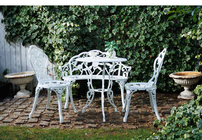 ローズアルミガーデンベンチ ガーデン ガーデンファニチャーセット ガーデンチェア コンパクト おしゃれ アンティーク ガーデンテーブル ガーデンインテリア ベンチ(代引不可)