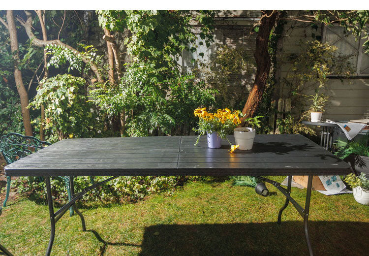 木目調折りたたみテーブル 幅120cm アウトドアテーブル 折りたたみ ガーデン アウトドア テーブル ガーデンファニチャー コンパクト おしゃれ ガーデンテーブル(代引不可)