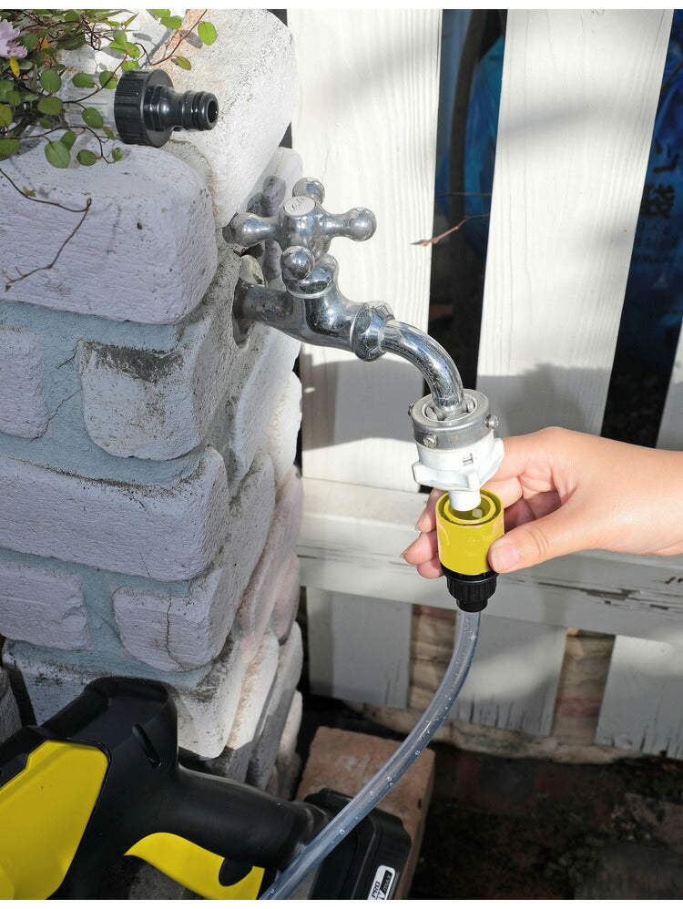 充電式 高圧洗浄機 折りたたみバケツ付き タンクレス 洗車 お風呂掃除 風呂そうじ 園芸 ガーデニング ベランダ掃除 噴霧器 バッテリー バケツ 水撒き(代引不可)