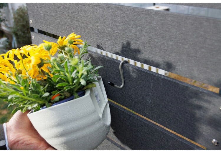 人工木 プランターフェンス 56x150 プランターボックス ガーデンフェンス ラティス フェンス ガーデニング 花台 棚 ガーデン ハンギング ベランダ 目隠し プランターラック 人工木(代引不可)