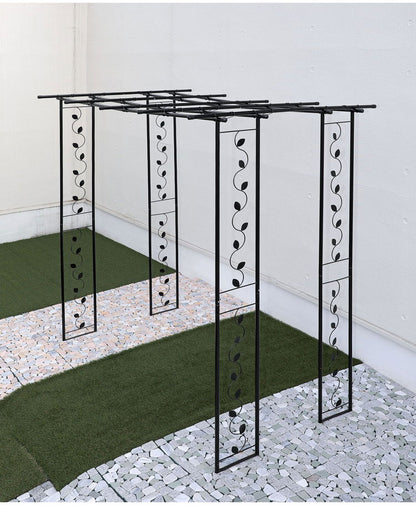 パーゴラ フルーツパーゴラ 小 幅120cm ガーデンパーゴラ ガーデンアーチ 藤棚 果樹棚 ガーデンファニチャー 資材 屋根 果物棚 キウイ棚 ぶどう棚 ブドウ棚 葡萄棚 園芸棚 栽培 葡萄 キウイ 棚(代引不可)