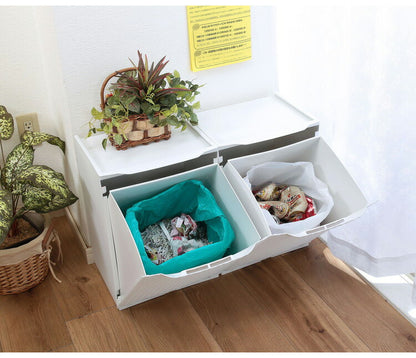 artplast アートプラスト イタリア製 ダストボックス 幅34cm ラタン調 ポリプロピレン 軽量 フラップ扉 完成品 スタッキング可能 ゴミ箱 ランドリー収納 サニタリー収納 衣類収納(代引不可)