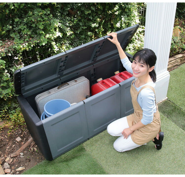 artplast アートプラスト イタリア製 樹脂製ストッカー CUBE 幅138cm 拡張可能 屋外収納庫 ベランダ ストッカー 大型 収納ボックス アウトドア収納 物置 屋外 収納ボックス アウトドア収納(代引不可)