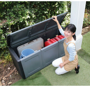 artplast アートプラスト イタリア製 樹脂製ストッカー CUBE 幅138cm 拡張可能 屋外収納庫 ベランダ ストッカー 大型 収納ボックス アウトドア収納 物置 屋外 収納ボックス アウトドア収納(代引不可)