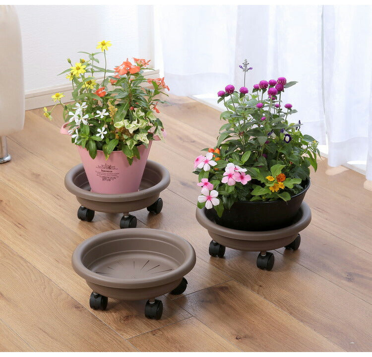 artplast アートプラスト イタリア製 キャスター付き プランターベース 植木鉢 プランタースタンド 花台 フラワースタンド 鉢置き 植木鉢 園芸 木製スタンド プランツトレー プランター(代引不可)