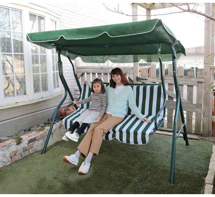 シェード付きブランコ ブランコ ベンチ ガーデンベンチ 屋根つきベンチ エクステリア(代引不可)