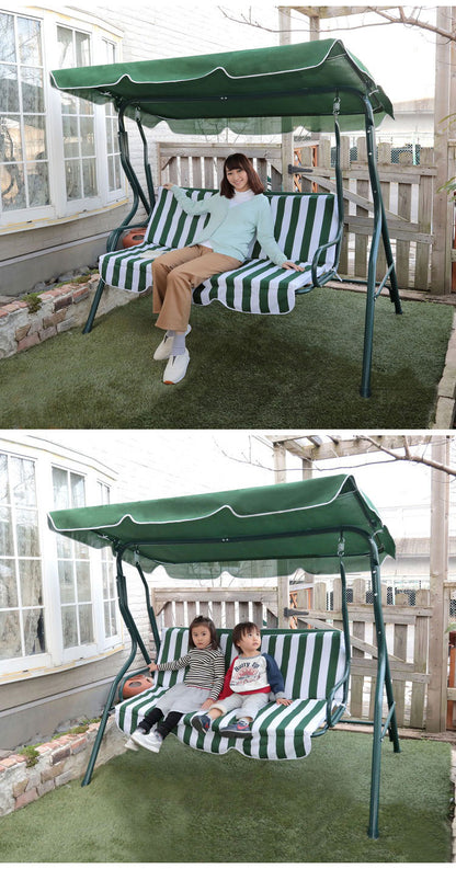 シェード付きブランコ ブランコ ベンチ ガーデンベンチ 屋根つきベンチ エクステリア(代引不可)