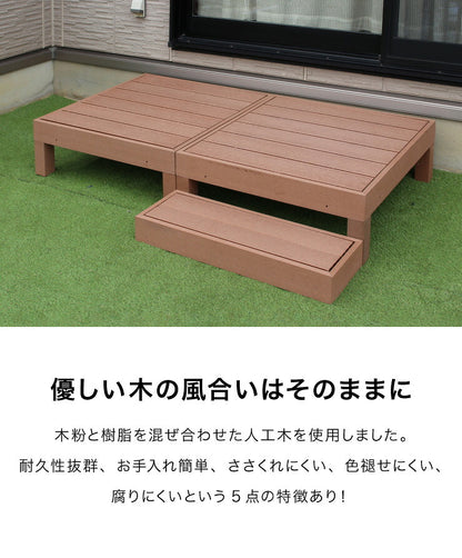 人工木ウッドデッキ ストレートフェンス 【単品】 フェンス ウッドデッキ 木目調 樹脂 ガーデンデッキ ウッドデッキ(代引不可)
