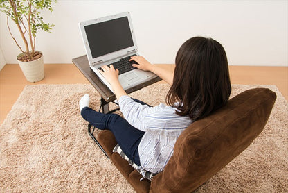 テーブル 高さ調節 幅44cm 奥行45cm 高さ58-70cm 角度調節 ななめ 水平 折りたたみ 木目調 ホワイト リビング デスク マルチテーブル サイドテーブル パソコンデスク 作業台 机 コンパクト 軽量