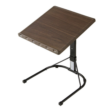 テーブル 高さ調節 幅44cm 奥行45cm 高さ58-70cm 角度調節 ななめ 水平 折りたたみ 木目調 ホワイト リビング デスク マルチテーブル サイドテーブル パソコンデスク 作業台 机 コンパクト 軽量