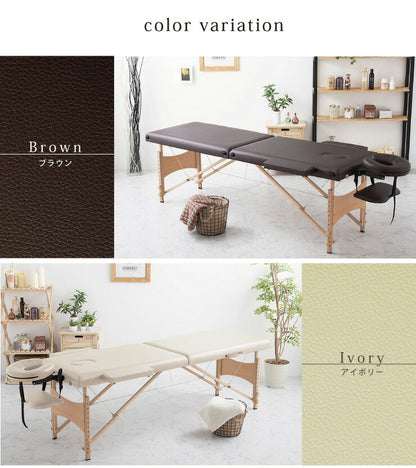 マッサージベッド コンパクトマッサージベッド 折りたたみ 高さ調節 9段階 合皮 マッサージ 整体(代引不可)