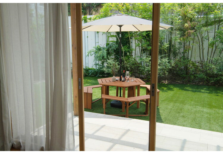 ガーデンパラソル 角度が変えられるパラソル 約幅270cm ハンキングパラソル 大型 庭 ガーデン 遮光 パラソル シェード(代引不可)