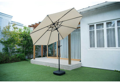 ガーデンパラソル 角度が変えられるパラソル 約幅270cm ハンキングパラソル 大型 庭 ガーデン 遮光 パラソル シェード(代引不可)