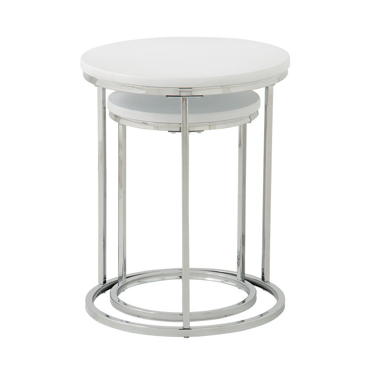 丸形 サイドテーブル 丸 円 セット テーブル 大小 2台組 ネストテーブル リビングテーブル ナイトテーブル ローテーブル 机(代引不可)