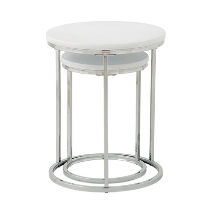 丸形 サイドテーブル 丸 円 セット テーブル 大小 2台組 ネストテーブル リビングテーブル ナイトテーブル ローテーブル 机(代引不可)